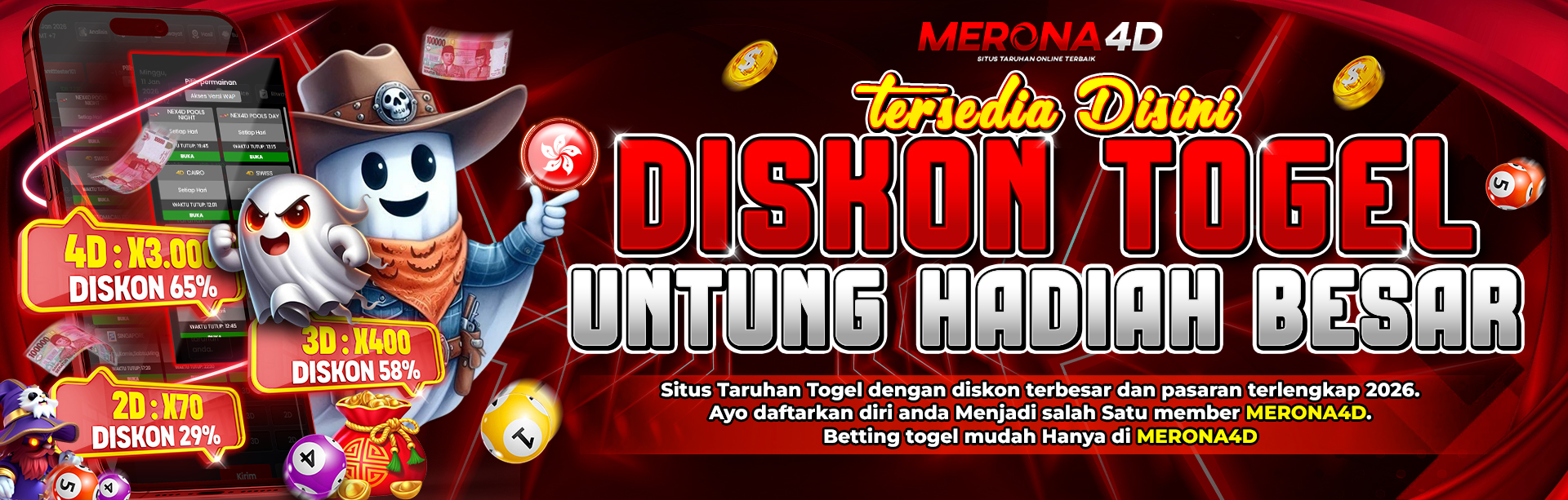 DISKON TOGEL TERBESAR BERSAMA MERONA4D